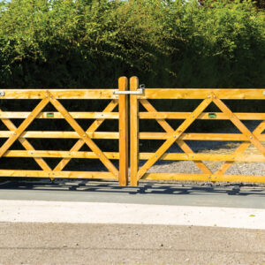 Pair of Field Gates on Timber Posts