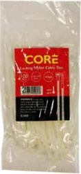 White Cable Ties Bag of 100